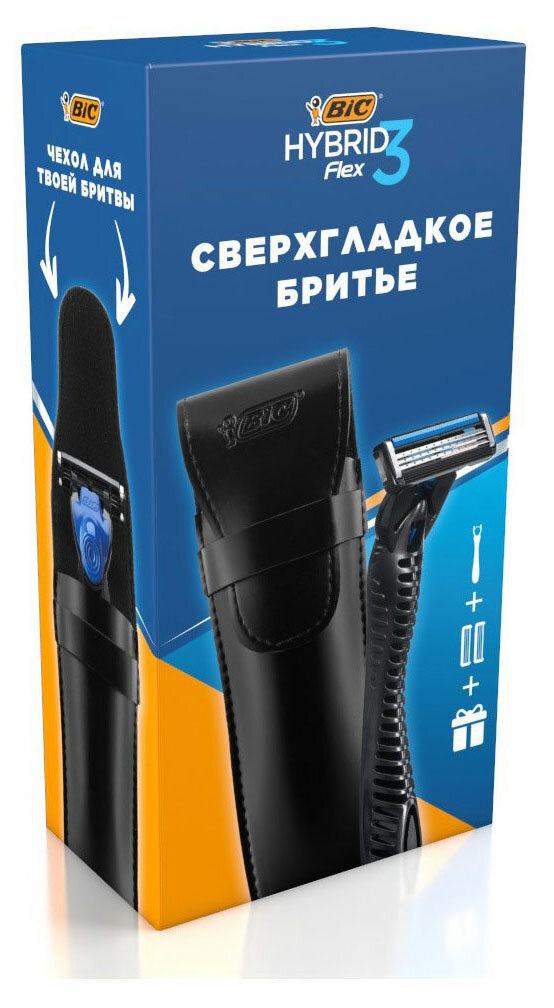 Бритвенная система BIC Hybrid 3 Flex, 1 ручка + 2 кассеты - фото №11