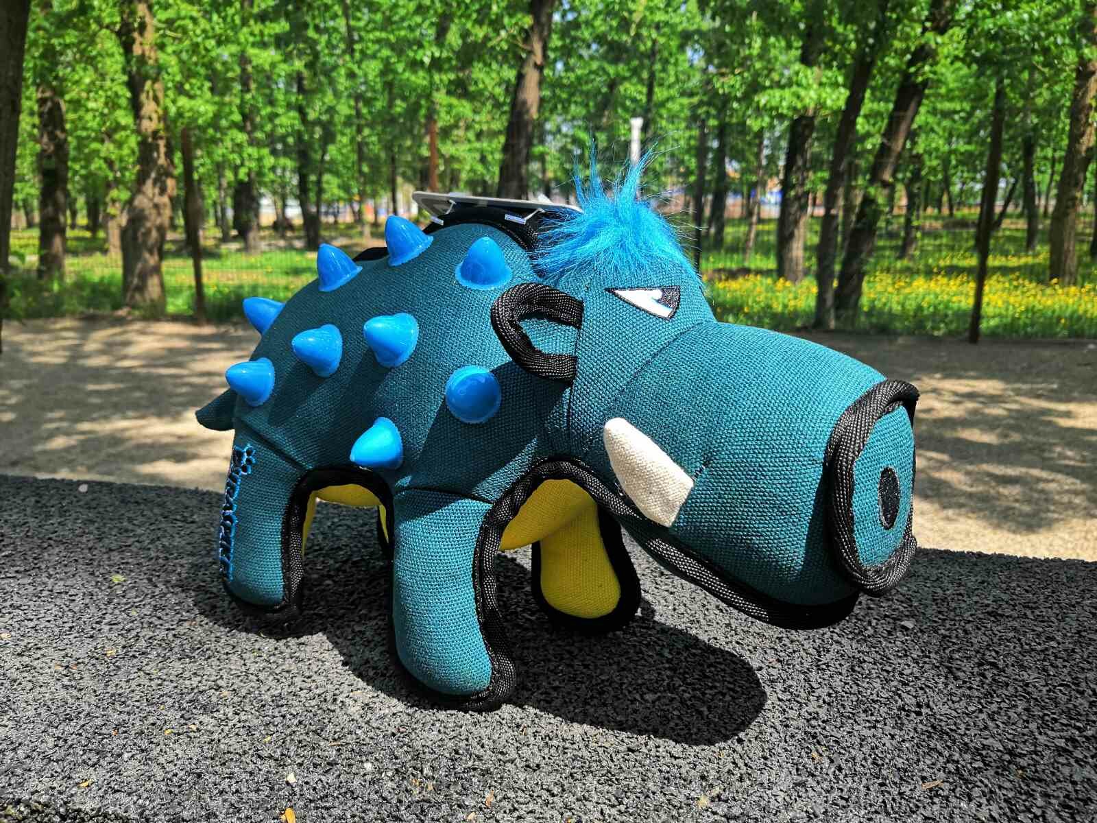 GiGwi Игрушка для собак Дюраспайк-Кабан, текстиль/силикон 35 см - фото №10