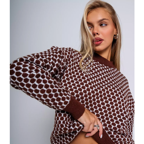 фото Свитер dommod, размер 44/48, коричневый