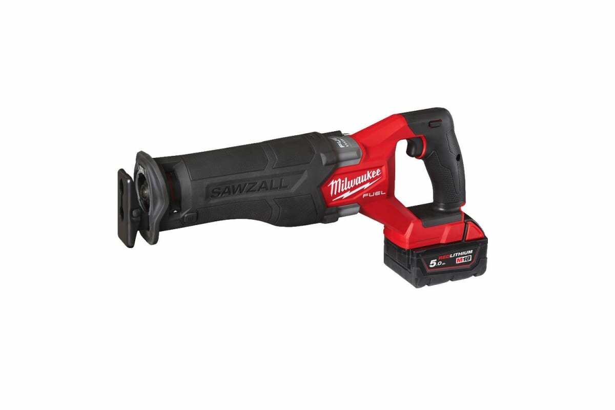 Milwaukee 4933478291 Сабельная пила аккумуляторная Milwaukee M18 FSZ-502X, 18В (2x 5Ач) - фото №11