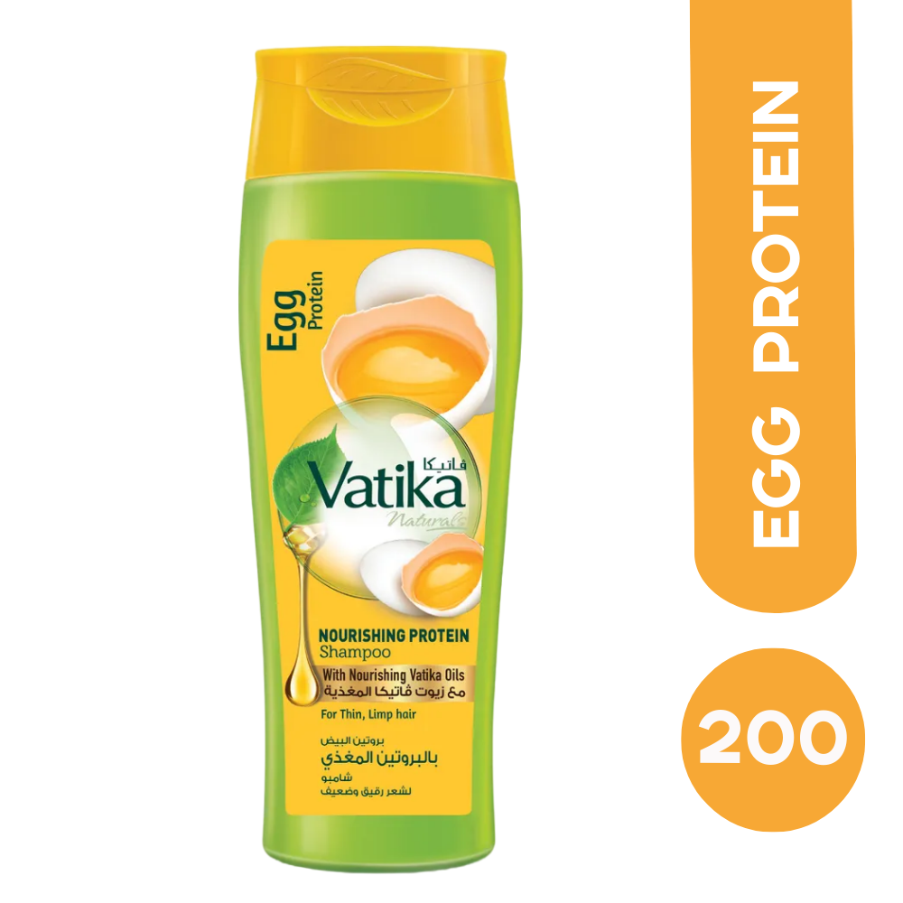 Vatika Egg Protein Шампунь яичный для тонких и ослабленных волос 200 мл