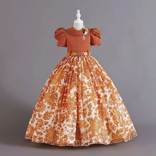 фото Платье, размер 150, оранжевый max garment