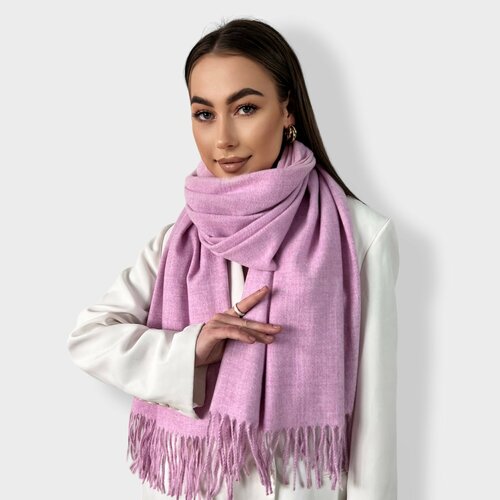 фото Шарф ,180х80 см, универсальный, розовый own accessories
