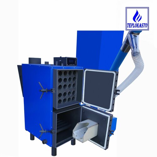 Котел пеллетный автоматический теплокасто 80 кВт для отопления дома гаража склада и др помещений на 800 кв м 64000000₽