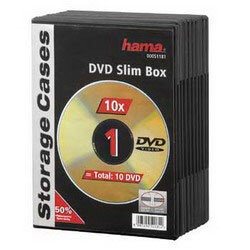 Коробка Hama на 1CD/DVD H-51181 черный (упак:10шт)