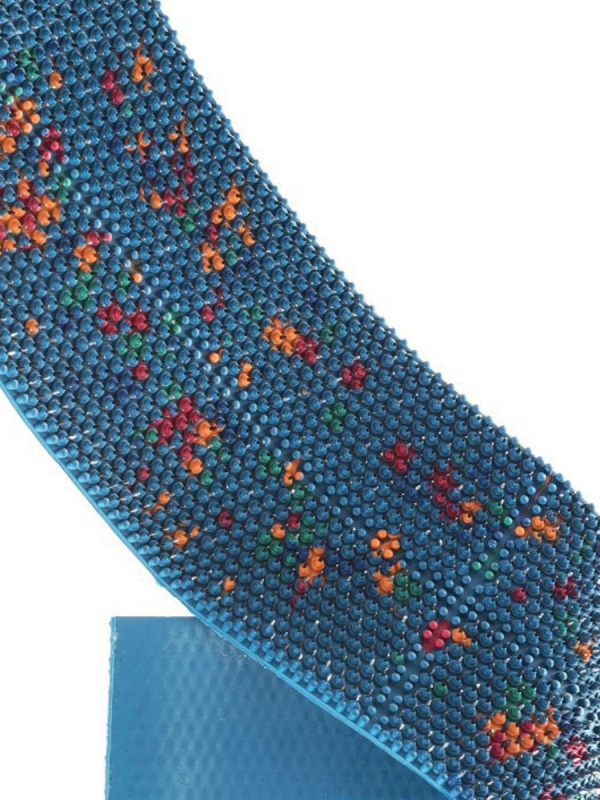 Массажный коврик ляпко аппликатор "Квадро плюс" (шаг игл 6,2 мм, размер 118 х 470 мм) синий