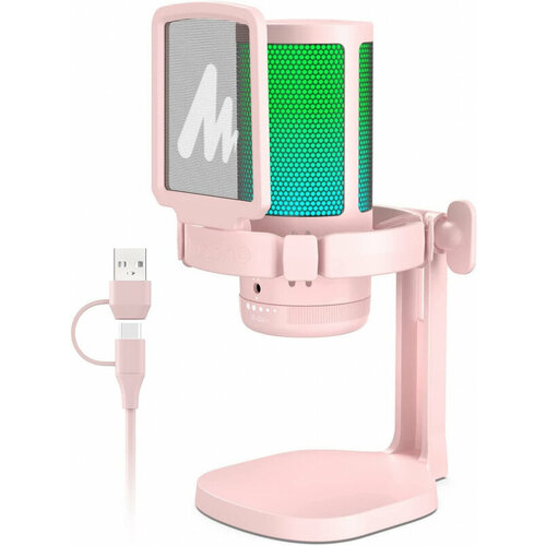 Микрофон MAONO DGM20, розовый