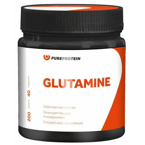 фото Аминокислоты pureprotein глютамин, вкус - лимон 200г pure protein