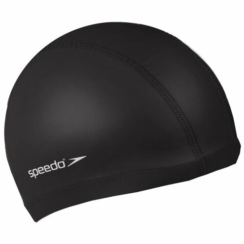 фото Шапочка для плавания speedo pace cap, черный, лайкра с покрытием из pu