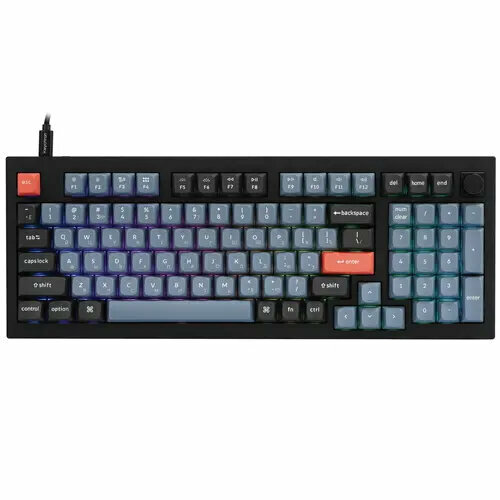 Клавиатура KEYCHRON Q5-M2 RGB Blue Switch 100 кнопок Black 1652500₽