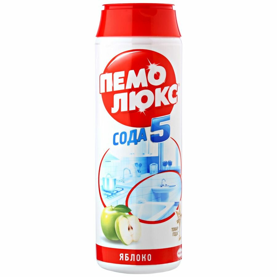 Пемолюкс порошок универсальный Сода 5 Яблоко, 0.48 кг, 16 шт - фотография № 20