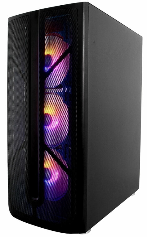 Корпус 1STPLAYER Firebase X4 Black 4x120mm LED X4-BK-4F1 — фото 2
