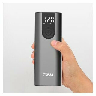 Портативный электрический насос компрессор Cycplus A8, 5В, аккумулятор 2600мАч, 150PSI, серебристый (для шин автомобиля, мотоцикла, велосипеда) — фото 2