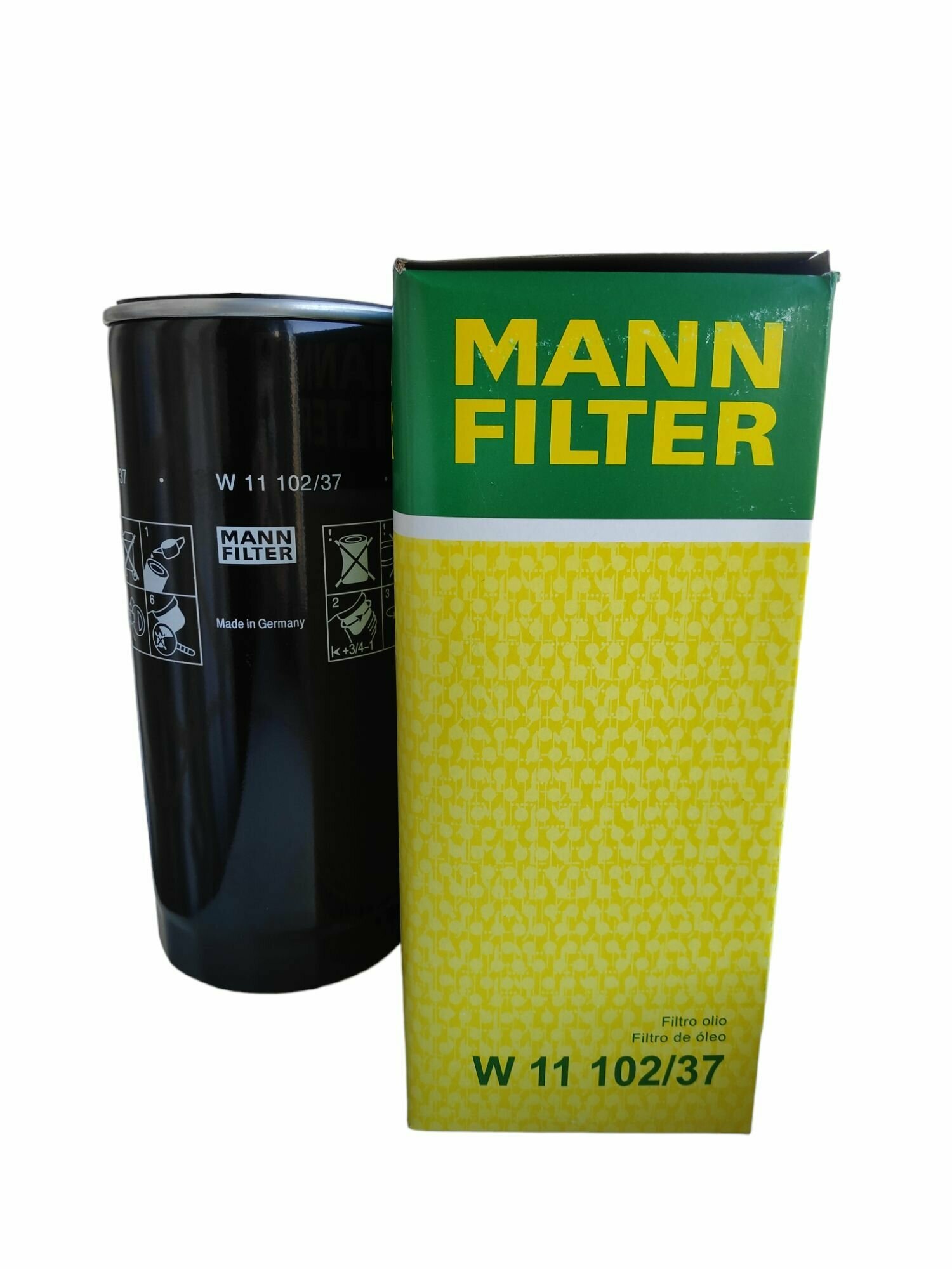 Фильтр масляный MANN FILTER W1110237 для Scania, Скания