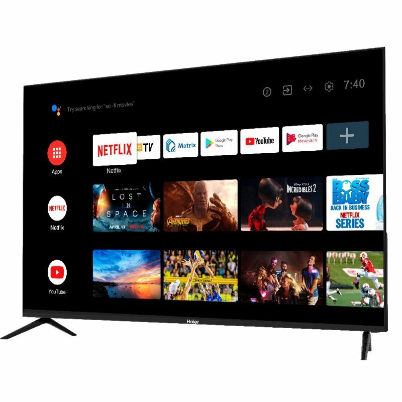 Телевизор Haier 50 Smart TV S1, диагональ 50", разрешение 4K, 20Вт