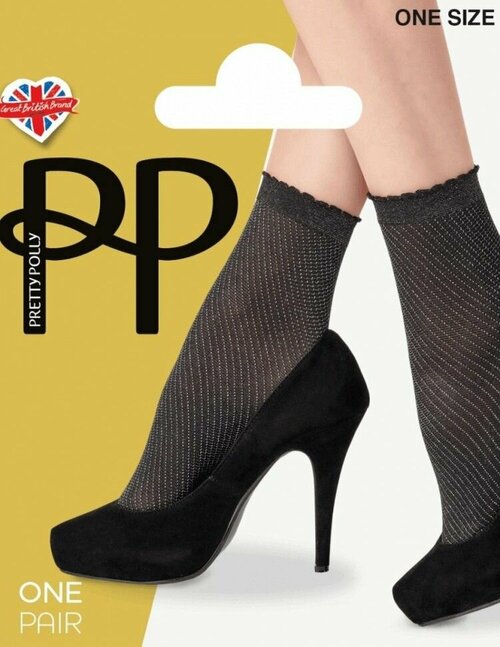 Носки Pretty Polly, 15 den, размер Без размера, серый, черный, зеленый