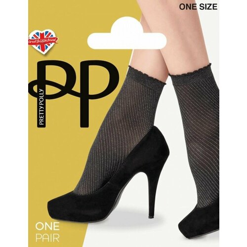 Носки Pretty Polly, 15 den, размер Без размера, черный, зеленый, серый