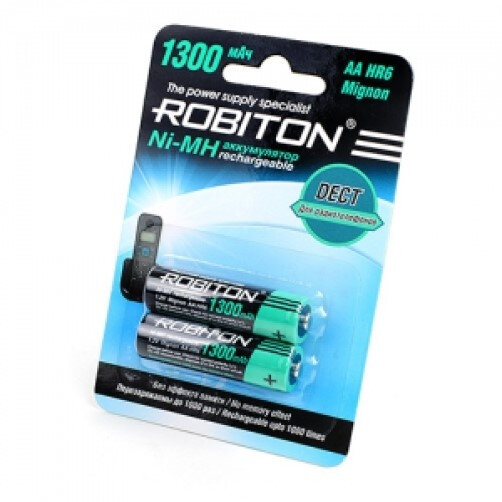 Аккумулятор Robiton Dect AA LR6 1300 mAh (уп 2 шт)