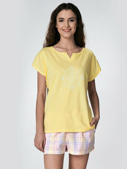 Пижама Key, размер 42, желтый