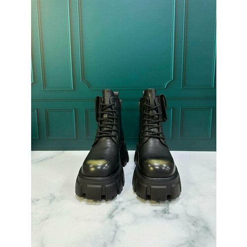 фото Ботинки , зимние,натуральная кожа, размер 40, черный китай