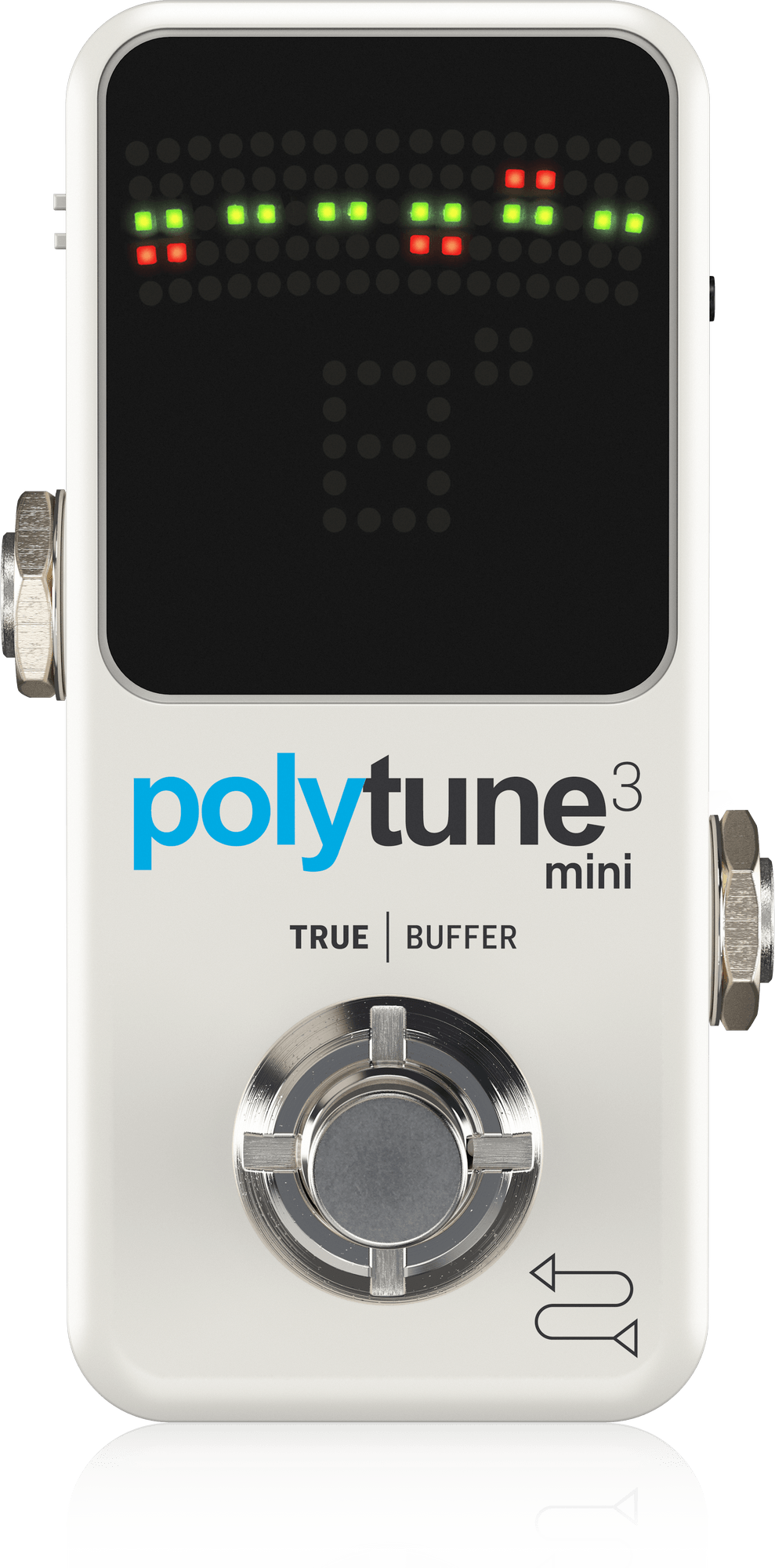 Тюнер для гитары, цифровой, педальный TC Electronic PolyTune 3 Mini, полифонический с несколькими режимами настройки и встроенным BONAFIDE BUFFER