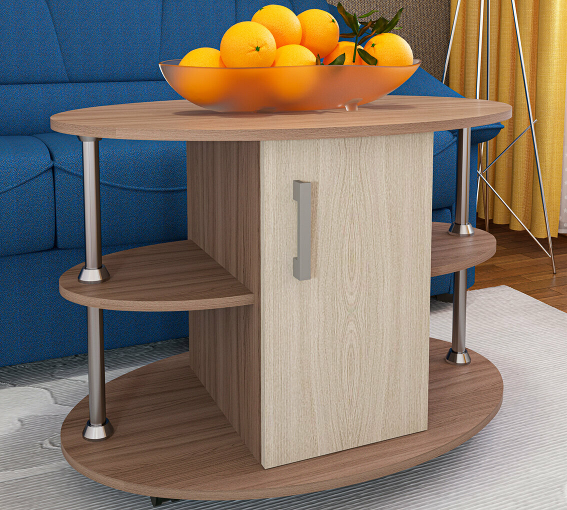 фото Журнальный стол "Альянс" Яс. тёмн/яс. св