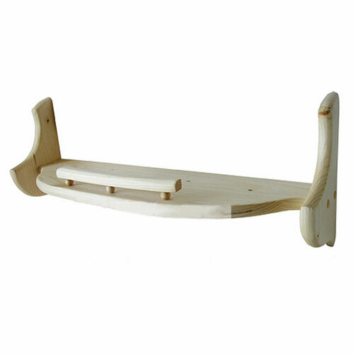 Полка прямая одинарная 60 см №37 сосна натуральная