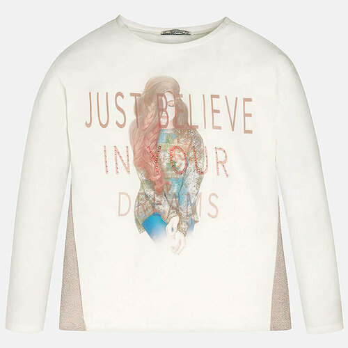 фото Лонгслив mayoral, размер 167 (18 лет), бежевый