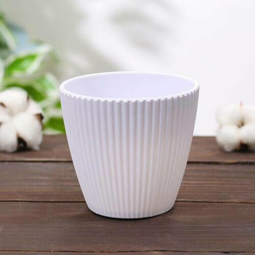 Кашпо для цветов Рифф 450 мл в ассортименте 1 шт 269₽