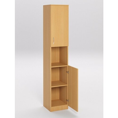 Шкаф офисный с нишей узкий Ш-46 Бук Бавария 355 x 37 x 192 см 10934₽