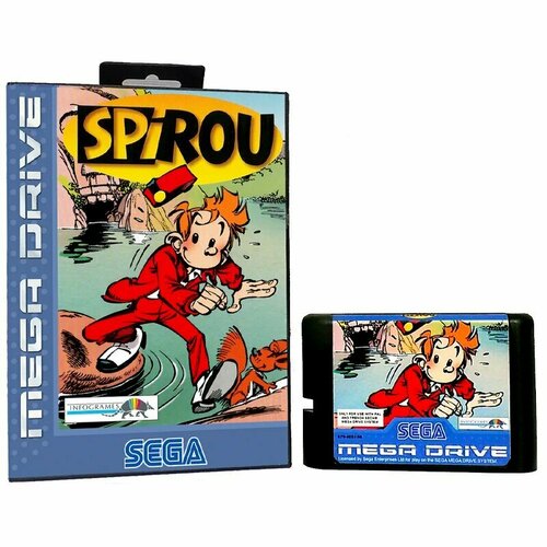 Картридж Spirou Для приставки Sega Genesis Sega Mega Drive 16 bit MD