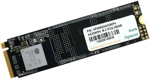 SSD жесткий диск M.2 PCI-E 256GB AP256GAS2280P4-1 APACER