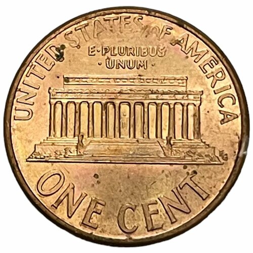 сша 1977 год набор монет денвер в банковской запайке США 1 цент 1977 г. (Memorial Cent, Линкольн) (D) (Легковес)