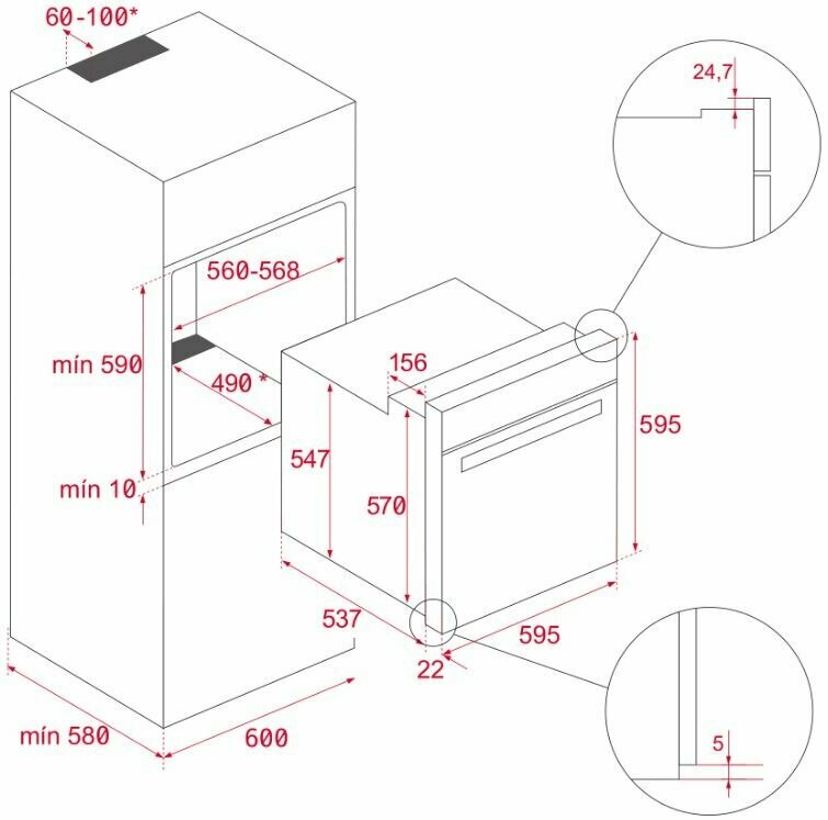 Электрический духовой шкаф TEKA HLB 840 WHITE (41560076), белый/серебристый - фото №10