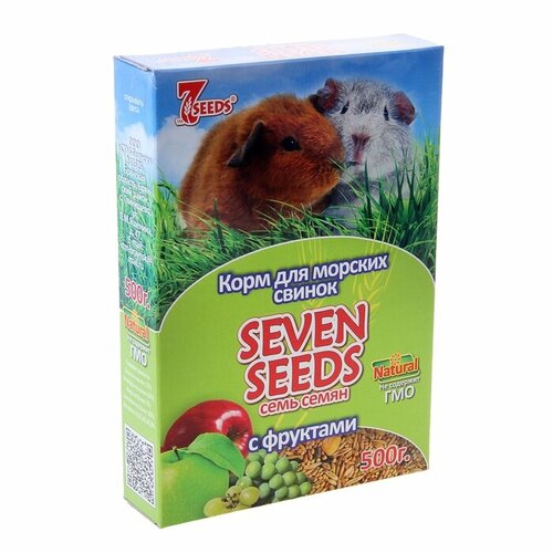 Корм для морских свинок Seven Seeds с фруктами, 500 гр корм для морских свинок seven seeds с фруктами 500 гр