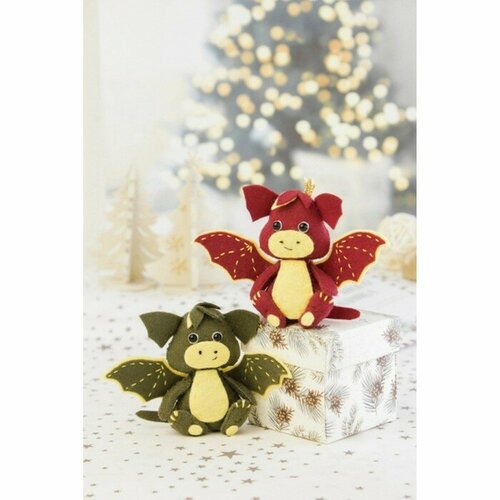 Кукла Перловка Набор для изготовления текстильной игрушки «Дракончик Боня и дракоша Ляля» рост — 12 см