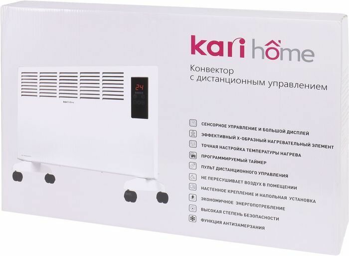 Конвектор с дистанционным управлением kari home - фотография № 9