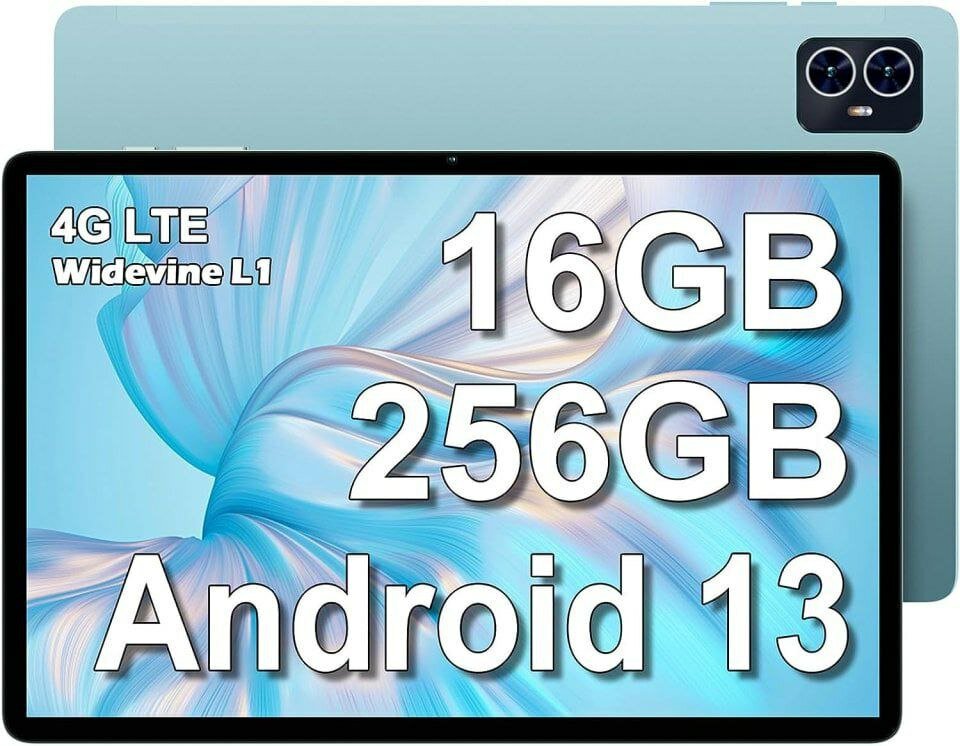 Планшет Teclast M50 Pro LTE 8/256Gb Aqua (Android 13 Tiger T616 101" 8192Mb/256Gb 4G LTE ) [6940709685389]