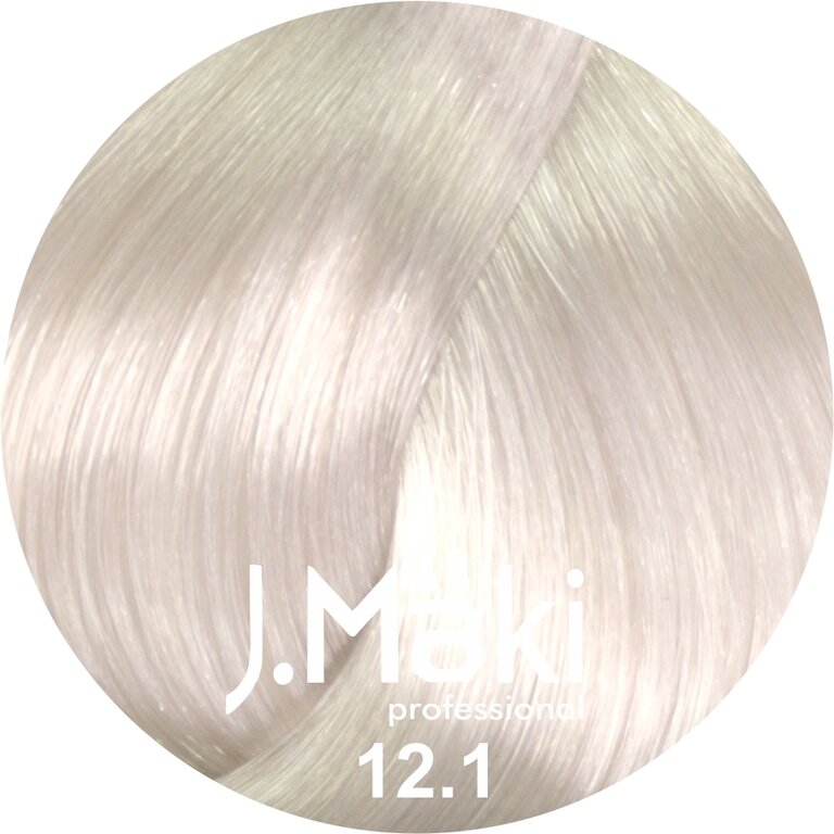 J.Maki 12.1 Суперблонд пепельный cтойкий краситель для волос 60 мл