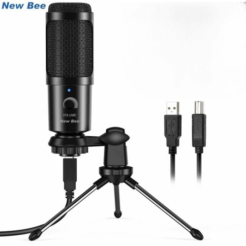 Микрофон студийный конденсаторный NB-DM18 универсальныйкомпьютерный игровой для стримов для конференций Black 123200₽