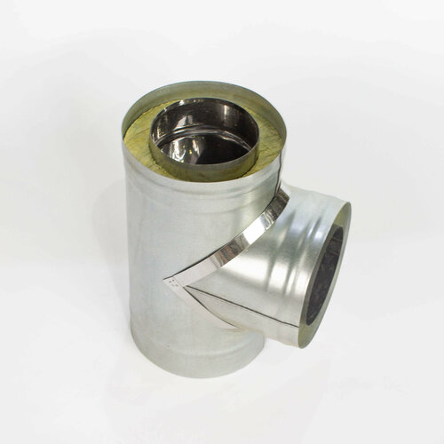 Тройник-термо 90*, 150х220, AISI 430/Оц, 0,5мм/0,5мм, (К), h400мм