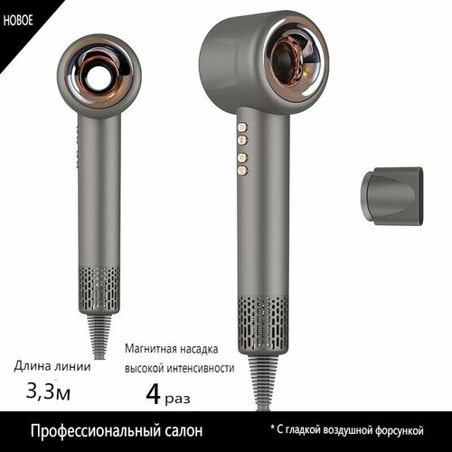 Фен для волосНабор для укладки волосСупер фенновое поколениесерыйодно воздушное сопло 585200₽