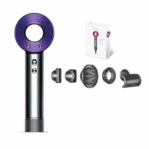 Фен 5 в 1 профессиональный ионный фен набор для ухода за волосами салон с анти-летающая соплафен щетка для волос 1600w purple 499900₽