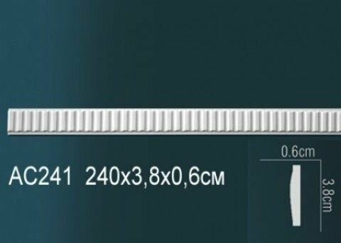 Молдинг из полиуретана Perfect AC 241 (38*6*2400мм)