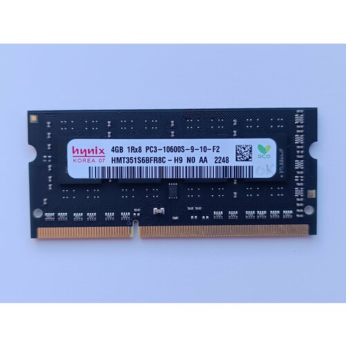 Hynix DDR3-1333 PC3-10600S 4Gb SODIMM 204PIN Модуль оперативной памяти для ноутбука 89900₽