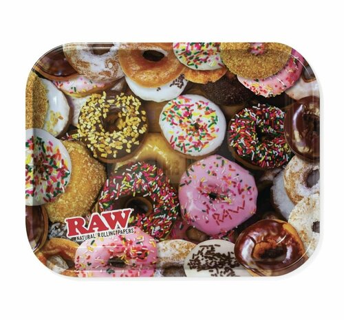 Металлический поднос RAW Donut для самокруток и табака 27x34cm