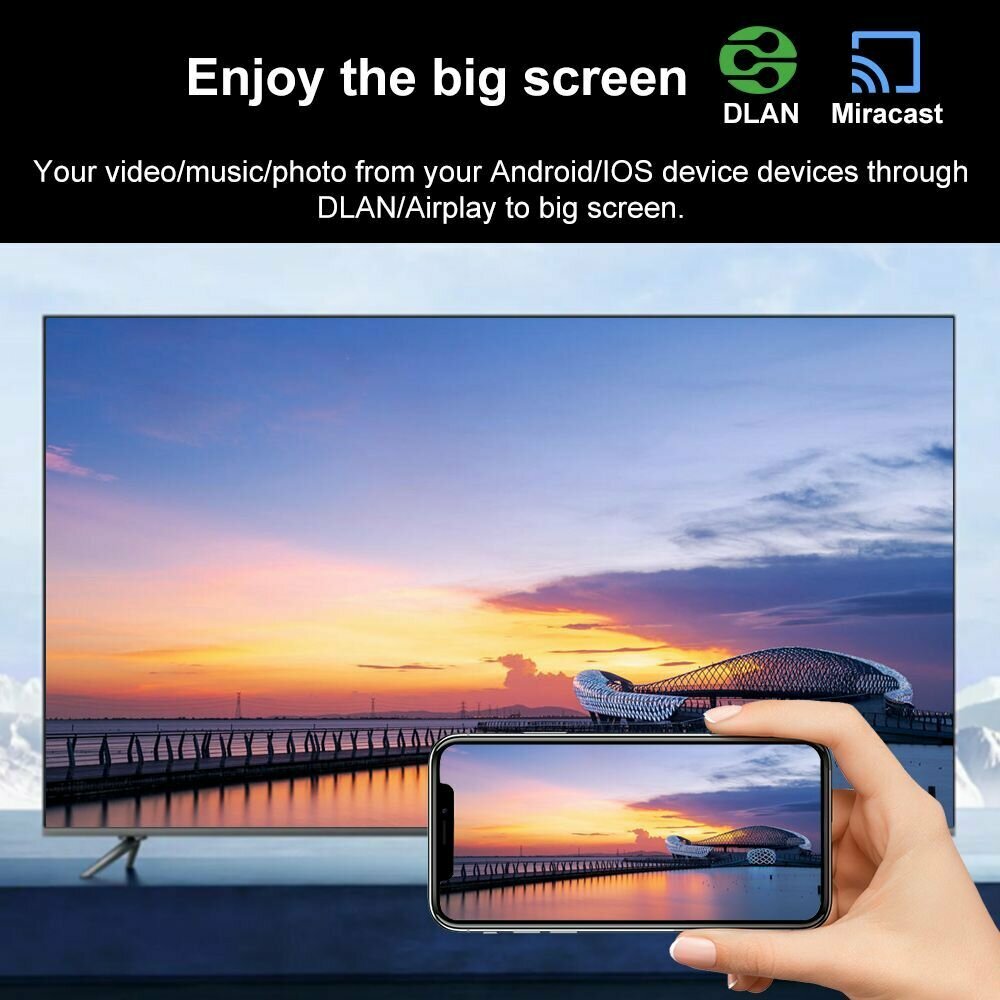Смарт ТВ приставка DQ08 Rockchip RK3528 Android 13 Поддержка 8K Видео BT4.0 Двойной WiFi 4/32ГБ Медиаплеер — фото 8