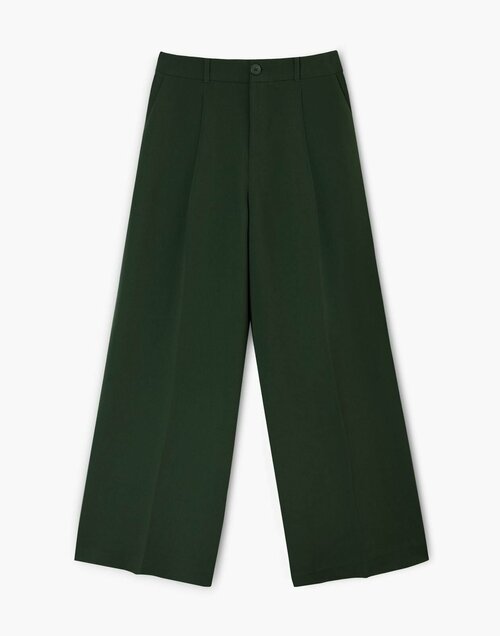 Брюки слаксы Gloria Jeans, размер XXS/158 (36-38), зеленый