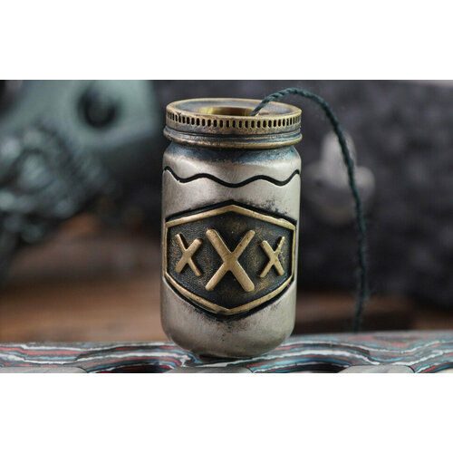 Бусина Приехали (латунь+бронза)