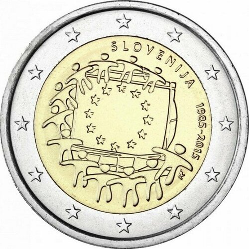 австрия 2 евро 2015 год unc km 3247 30 лет флагу европейского союза Словения 2 евро 2015. 30 лет флагу Европейского союза